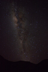 Overland camping roadtrip in the andes mountains of Lima, Peru