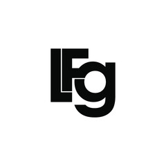 lfg initial letter monogram logo design