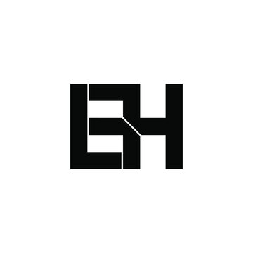 lfh initial letter monogram logo design