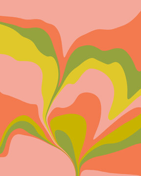Pink and Green Retro Inspired Graphic Pattern