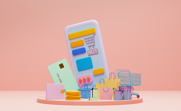 Online shopping concept