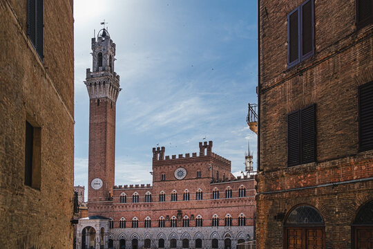 Piazza del Campo and the Public Palace in Siena