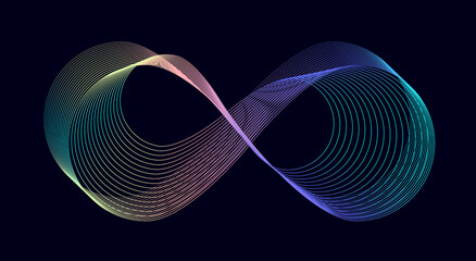 Linear Techno Pattern, Infinity Shape