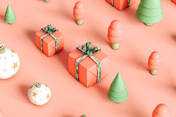 Christmas decorations  in different sizes
