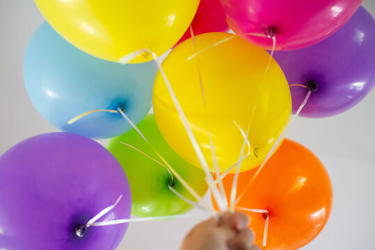 Big Bunch of Colorful Balloons for Birthday Party