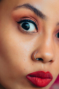 Close up of a latin woman