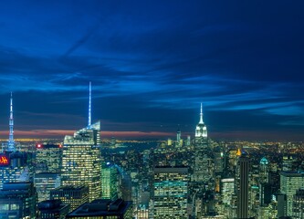 New York - DECEMBER 20, 2013: View of Lower Manhattan on Decembe