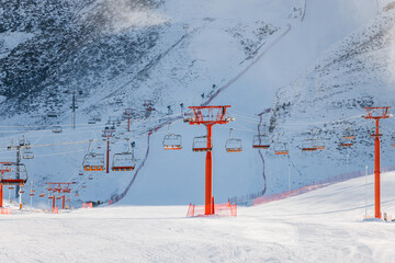 Ski lift in Ski resort