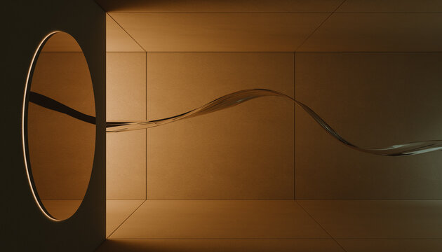Silver cloth reflected in a mirror