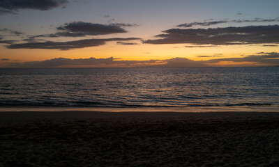 Travel summer vacation background, concept at beach with the sunny sky. Tropical scene of holiday on sea. Seascape nature.
