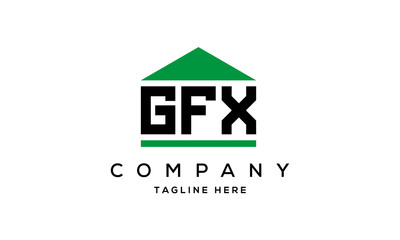 Fototapeta premium GFX three letter house for real estate logo design