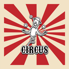 Circus. Logo template.