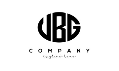 UBG three Letters creative circle logo design