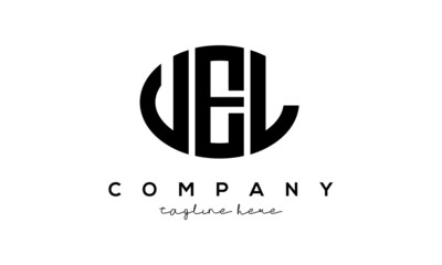 UEL three Letters creative circle logo design