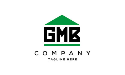 GMB three letter house for real estate logo design