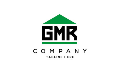 GMR three letter house for real estate logo design