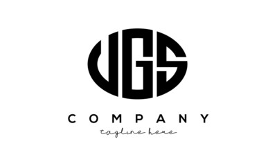 UGS three Letters creative circle logo design