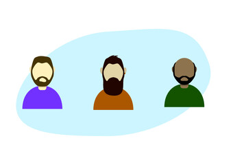 flat characters set