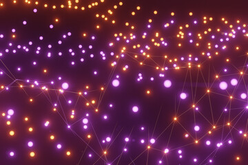 Geometric background of connected lines and points