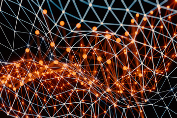Geometric background of connected lines and points