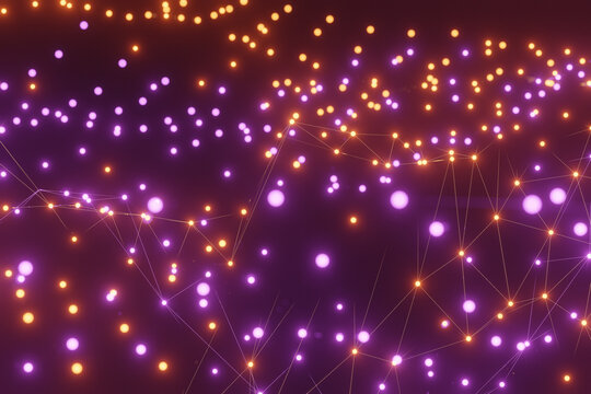 Geometric background of connected lines and points