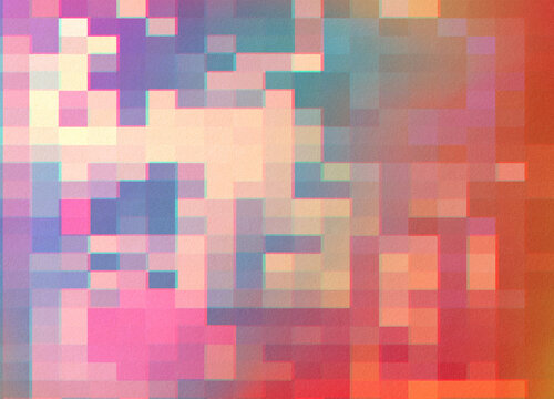 Red Pixel Glitch Background