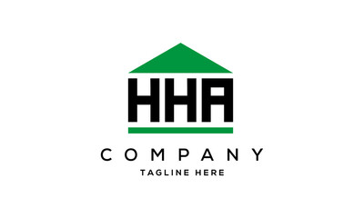 Fototapeta premium HHA three letter house for real estate logo design