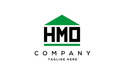 Fototapeta premium HMO three letter house for real estate logo design