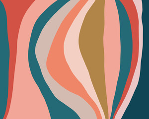 Brightly Colored Abstract Stripes