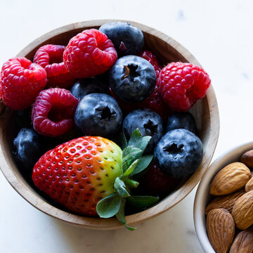 Healthy fruit  and nut snack