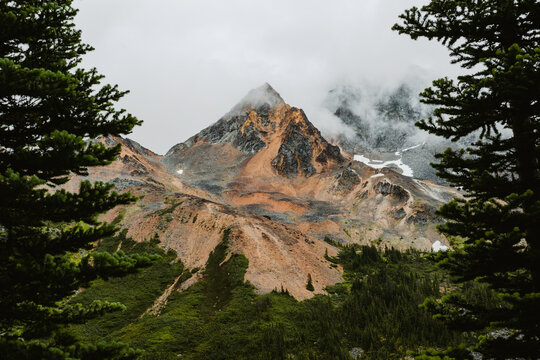 misty mountain