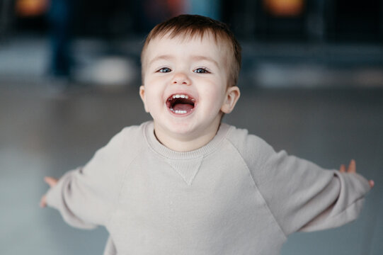 Happy toddler boy