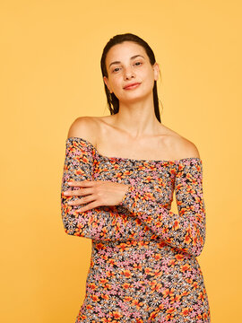 model posing in studio