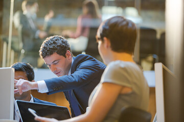 Business people working in office