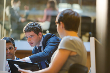 Business people working in office