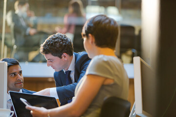 Business people working in office