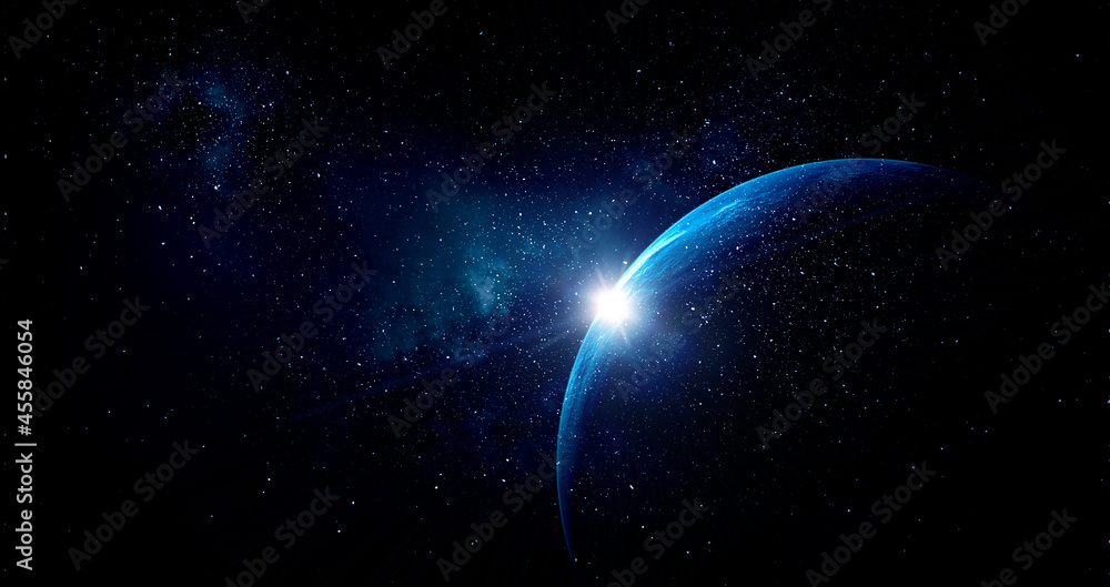 Poster Image of outer space. . Mixed media
