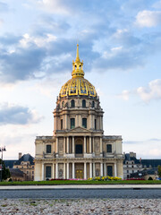 view of the military museum and the hotel des invalides in paris france monumental building and tourist site