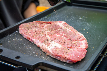 バーベキュー　BBQ　鉄板焼き　肉　おうち時間　休日の過ごし方　