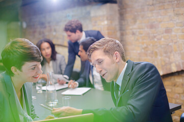 Business people talking in conference room meeting
