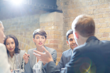 Business people talking in conference room meeting