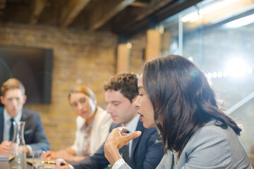 Business people talking in conference room