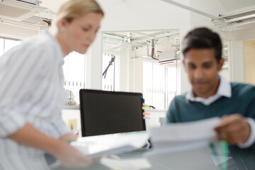 Business people working in office