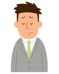 落ち込んでいる2・男性1