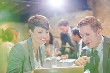 Business people talking in conference room meeting