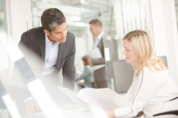 Business people talking in office