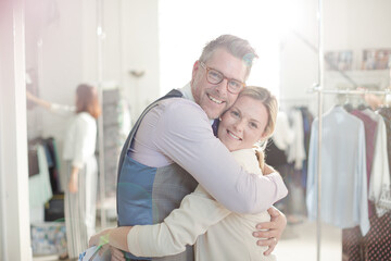 Fototapeta premium Portrait smiling fashion designers in office