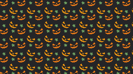 Halloween pumpkin wrapping paper, autumn.