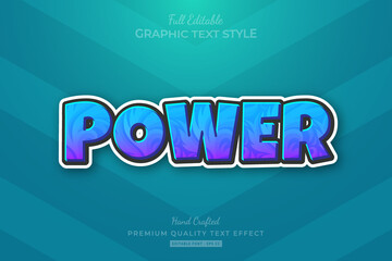 Games Title Cartoon Editable Premium Text Effect Font Style