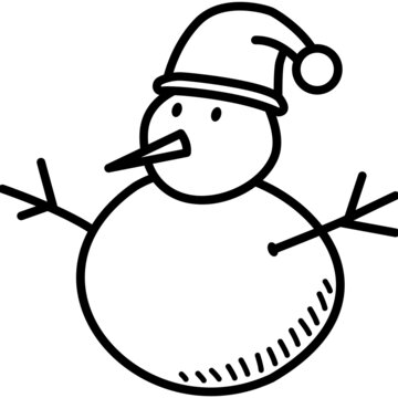 Snowman Drawing  How To Draw A Snowman Step By Step